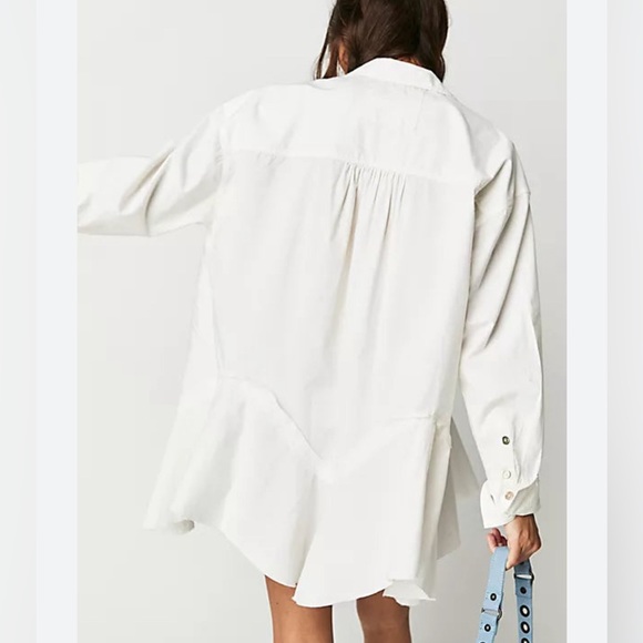 Free People We The Free Freya Poplin Women’s White Top - Picture 10 of 14